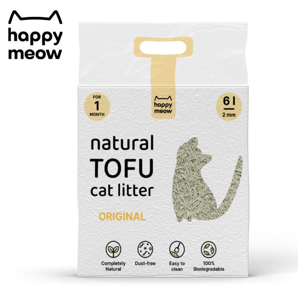 HAPPY MEOW – AREIA “NATURAL TOFU – ORIGINAL” – GATO