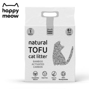 HAPPY MEOW - AREIA "NATURAL TOFU - BAMBOO ACTIVATED CARBON" - GATO