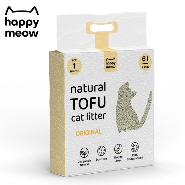 HAPPY MEOW – AREIA “NATURAL TOFU – ORIGINAL” – GATO