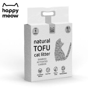 HAPPY MEOW - AREIA "NATURAL TOFU - BAMBOO ACTIVATED CARBON" - GATO