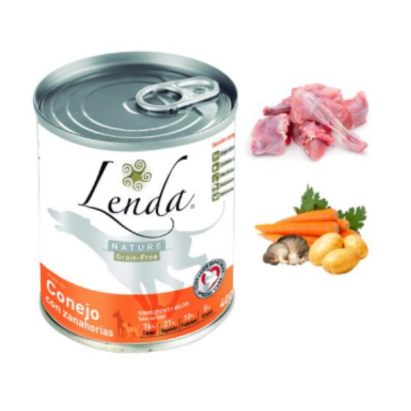 LENDA - PATÉ DE COELHO COM CENOURAS - CÃO