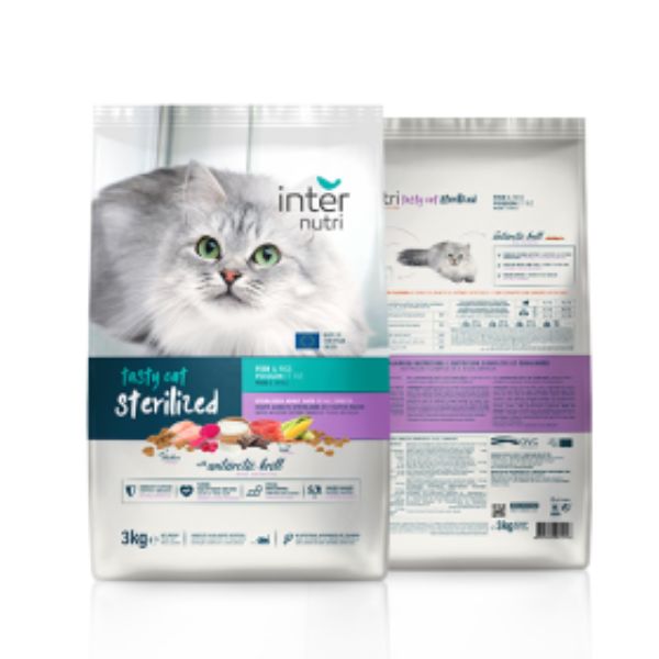 INTERNUTRI – TASTY CAT STERILIZED PEIXE E ARROZ