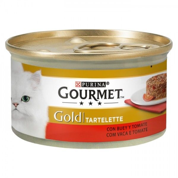 PURINA – GOURMET GOLD TARTELETTE VACA COM TOMATE – GATO ADULTO