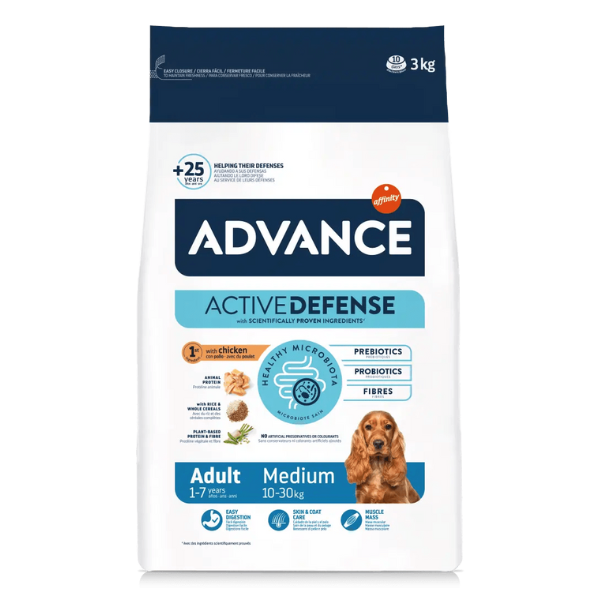 ADVANCE DOG - MEDIUM ADULTO FRANGO E ARROZ