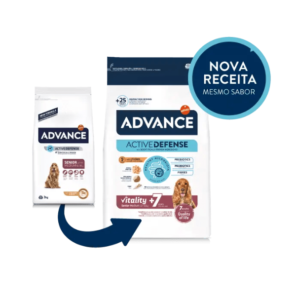 ADVANCE DOG – MEDIUM SENIOR FRANGO E ARROZ