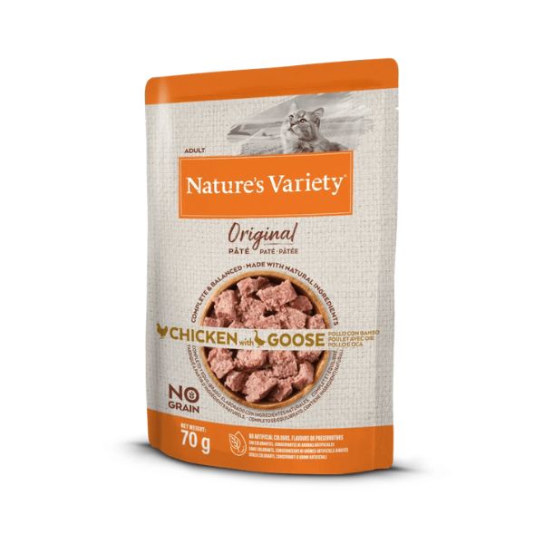 NATURE’S VARIETY CAT – PATÊ ORIGINAL FRANGO COM GANSO