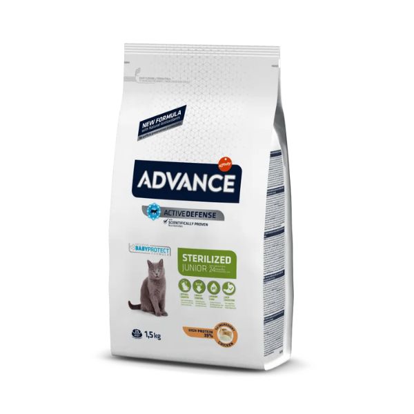 ADVANCE CAT - JUNIOR STERILIZED FRANGO E ARROZ