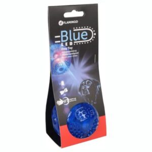 BOLA AZUL COM LUZ "BLUE LED" - FLAMINGO