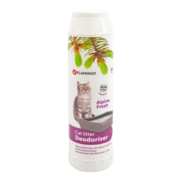 FLAMINGO – DESODORIZANTE PARA AREIA DE GATO “ALPINE FRESH”