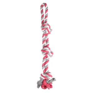 CORDA «TOY JIM» COM 3 NÓS FUCHSIA PARA CÃES