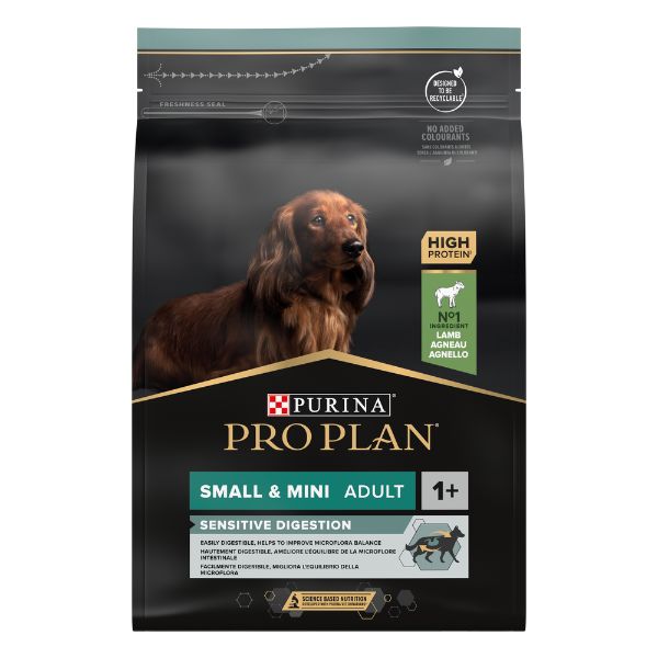 PURINA PRO PLAN DOG – SMALL & MINI ADULT SENSITIVE DIGESTION – BORREGO