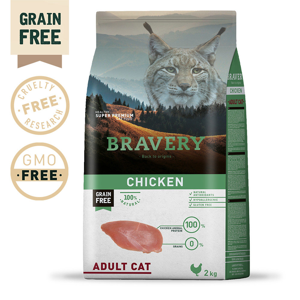 BRAVERY CAT – CHICKEN ADULT (GRAIN FREE)