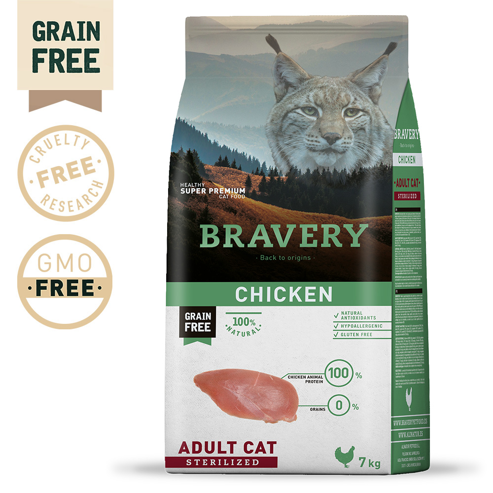 BRAVERY CAT – CHICKEN ADULT STERILIZED (GRAIN FREE)