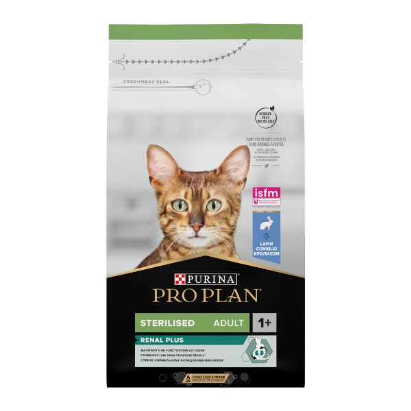 PURINA PRO PLAN CAT - STERILIZED ADULT RENAL PLUS - COELHO