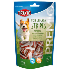 TRIXIE - SNACK PREMIO "FISH CHICKEN STRIPES"