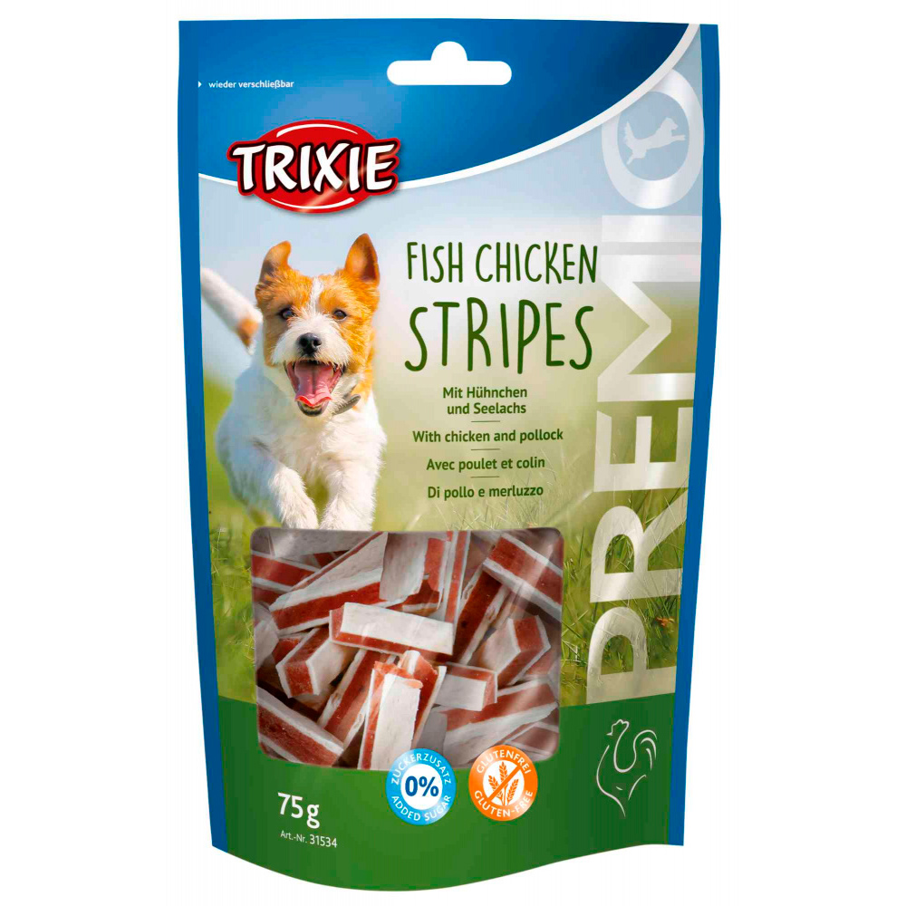 TRIXIE – SNACK PREMIO “FISH CHICKEN STRIPES”