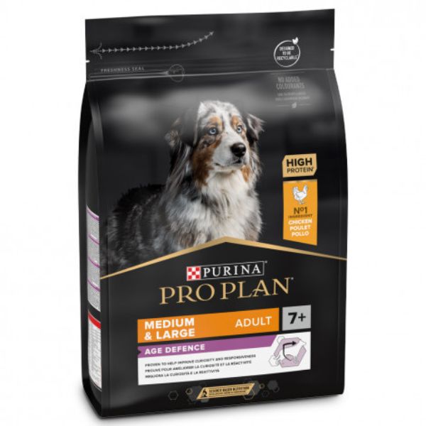 PURINA PRO PLAN DOG - MEDIUM & LARGE ADULT 7+ "AGE DEFENCE"