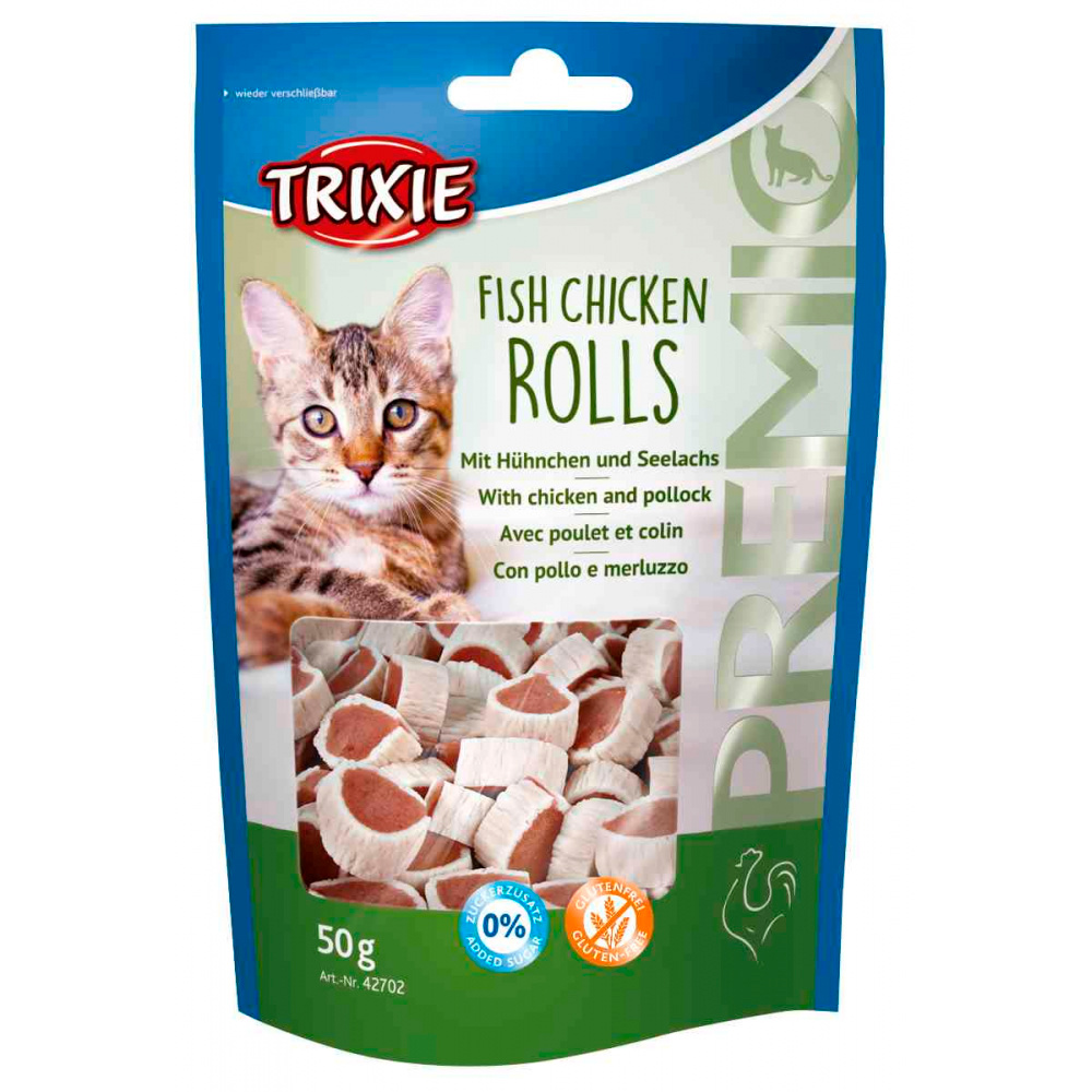 TRIXIE – FISH CHICKEN ROLLS COM FRANGO E PEIXE