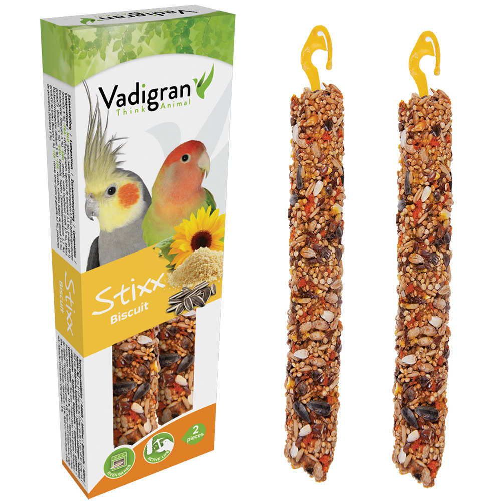 VADIGRAN – STIXX – STICKS COM BISCOITO PARA GRANDES PERIQUITOS