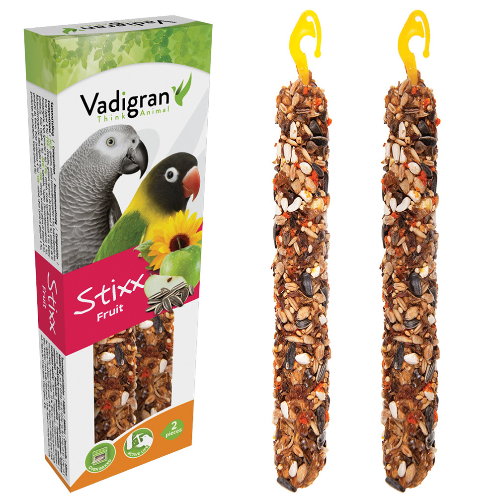 VADIGRAN – STIXX – STICKS COM FRUTOS PARA PSITACÍDEOS E PAPAGAIOS