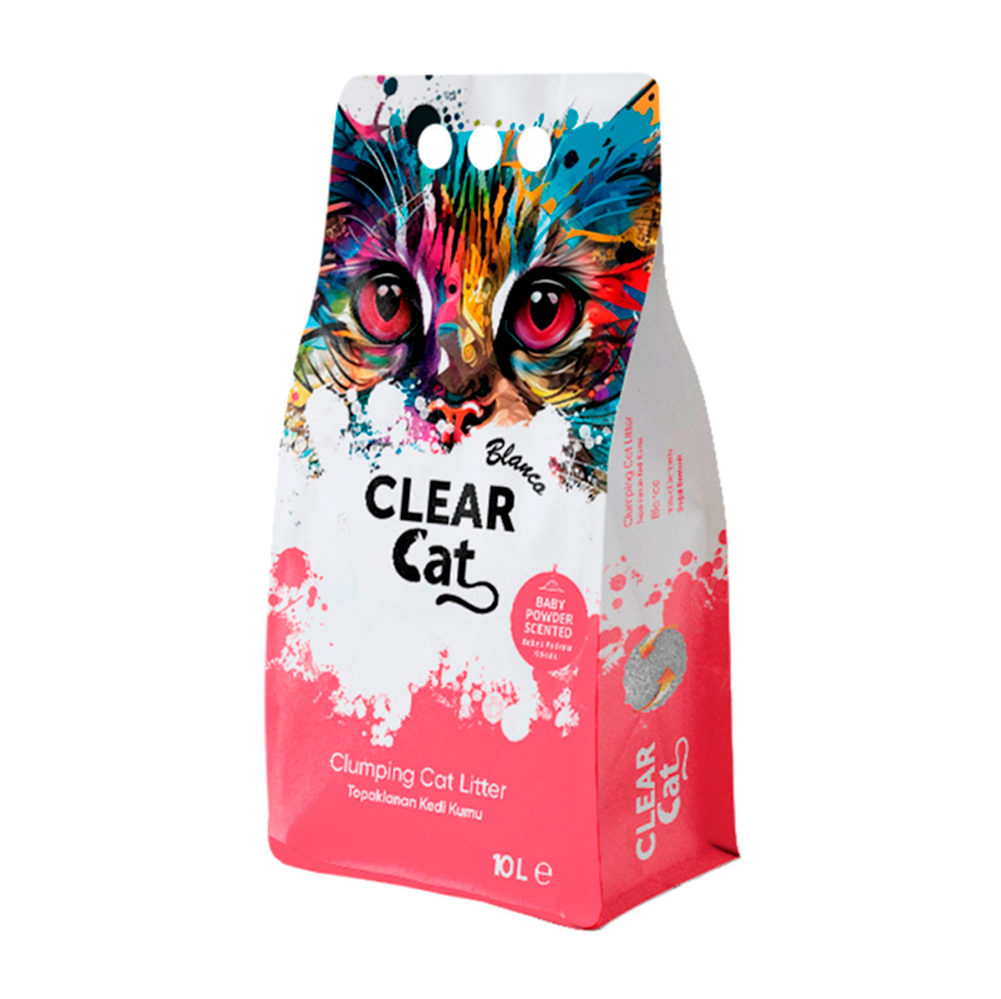 CLEAR CAT – LITTER AGLOMERANTE TALCO