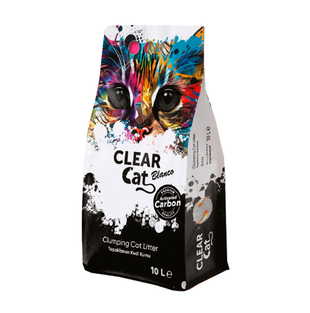 CLEAR CAT – LITTER AGLOMERANTE CARVÃO ATIVADO